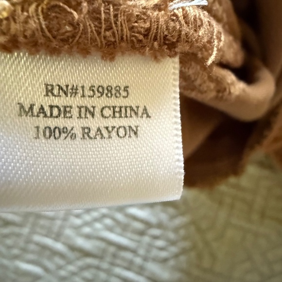 Hello Nite Tan Embroidered Jogger Lounge Pant Size XS - Picture 11 of 12